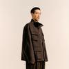 CROQUIS Мужское зимнее пальто H-силуэта из смесовой шерсти 2024
