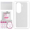 apgo Protective Skin Sticker for the Back Compatible with Honor 90 Lite, Wrap Film, Foil, Vinyl - Pattern Transparent Carbon