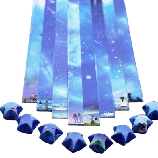 10 упаковок/1360 листов звезда оригами красивое звездное небо узор оригами звезда бумажные полоски DIY Art Craft украшения дома