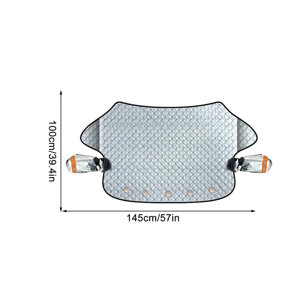 Автомобильный чехол для лобового стекла от снега, защитный чехол от замерзания для лобового стекла, мягкий внутренний слой, защитные принадлежности для внедорожников, седанов и мини
