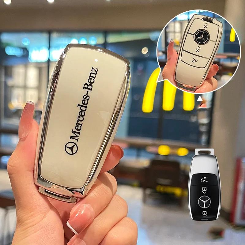 D6Car Remote Key Case Shell Auto Accessories For Mercedes Benz A B C E S Class W206 W204 W212 W213 W176 GLC CLA AMG W177 W223 S350