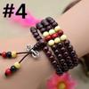 Multicolor Tibetan Buddha Sandalwood Wooden Buddhist Prayer Beads Faith Meditation Unisex Men Women Bracelets