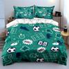 Soccer Pattern Sports Design Bedding Duvet Cover Set  (1*Duvet Cover 2*Pillowcases, without duvet insert)