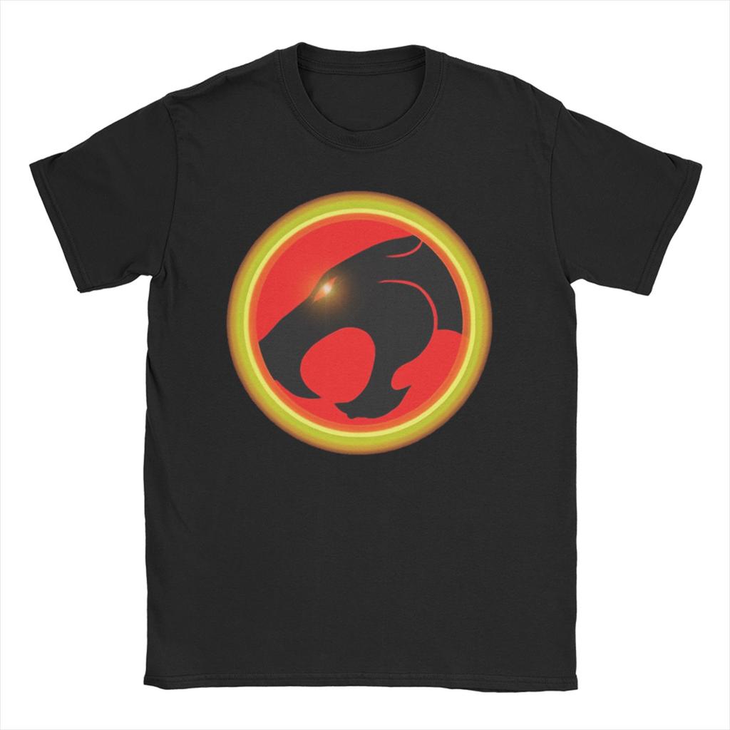 Logo Cartoon 80s Anime Lion Cool Men T Shirts Thundercats Funny Tees Short Sleeve Crew Neck TShirts Cotton 4XL 5XL Clothes