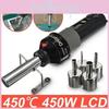 Lcd 450w Electronic Heat Hot Air Gun Desoldering Soldering Station Plug Supplies