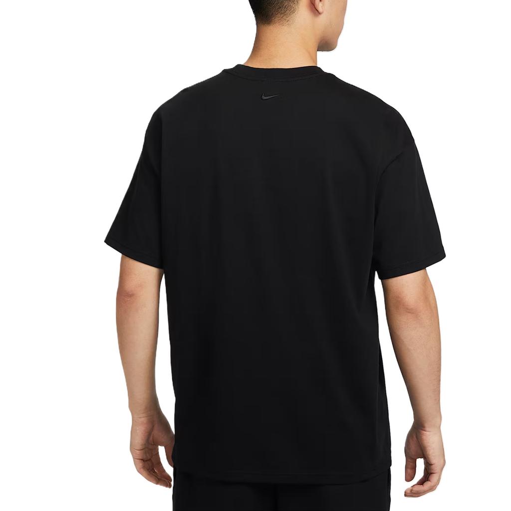 Nike Кобе Удобная Стильная Минималистичная Универсальная Однотонная Футболка с Коротким Рукавом с Буквами Мужские Топы Черный II6592010