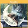 Acrylic Christmas Tree Flat Moon Elf Car Decoration With Minimalist Design For Home And Vehicle Use