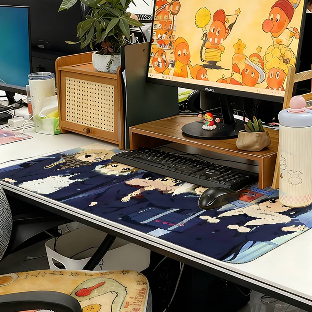 Коврик для мыши K-ON Аниме Компьютерный коврик Настольный коврик Коврик для клавиатуры ноутбука Офисный большой коврик для мыши Пейзаж