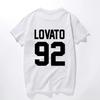 Demi Lovato T-shirt Lovato 92 Back Letters Printing Fashion Men Women T-shirt Casual 100