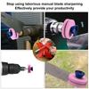 Double-layer Lawn Mower Edge Sharpener Quick Install Edge Whetstone Grinding Wheel  Rotary Tiller