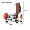 3 In 1 Mini Belt Sander Having 7 Speed Adjustable Polisher For Metal Wood Jewelry DIY Craft Projects Small And Practical Design