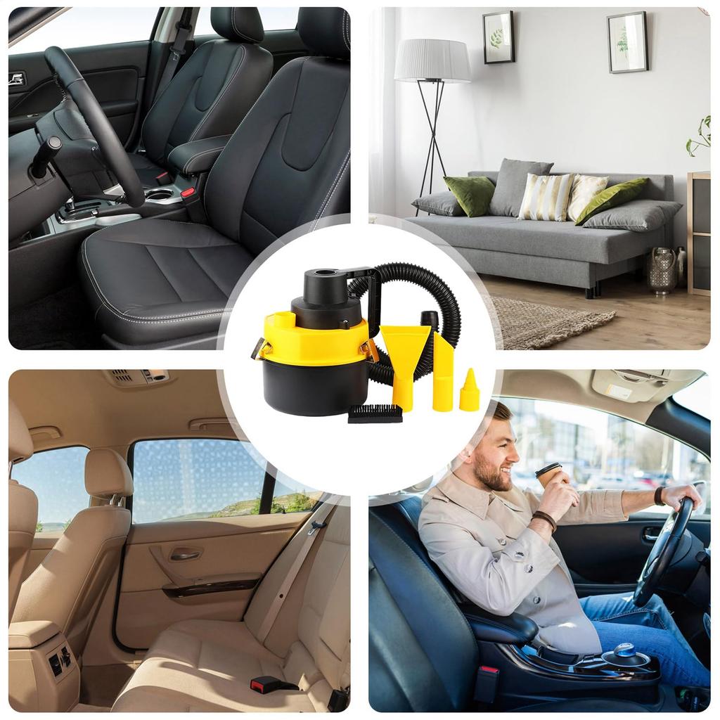 Car Vacuum , Handheld Auto Duster, 120w Portable Vacuum, Wet Dry Cleaning Function, Car