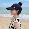 Letter Embroidery Empty Top Baseball Cap Korean Style Peaked Cap Retro Sun Hat Sports