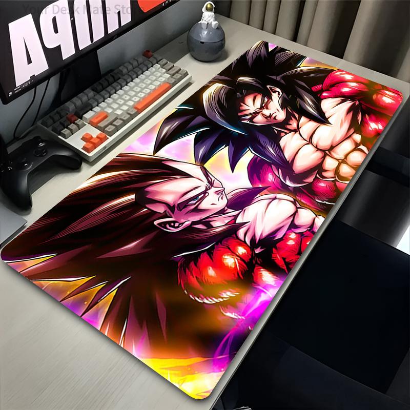 Large E-sports Mouse Pad DBZ Rug Smooth Flexible Rubber Gamer PC Computer Keyboard For CSGO Kawaii Dragon Ball Z Mosuepad