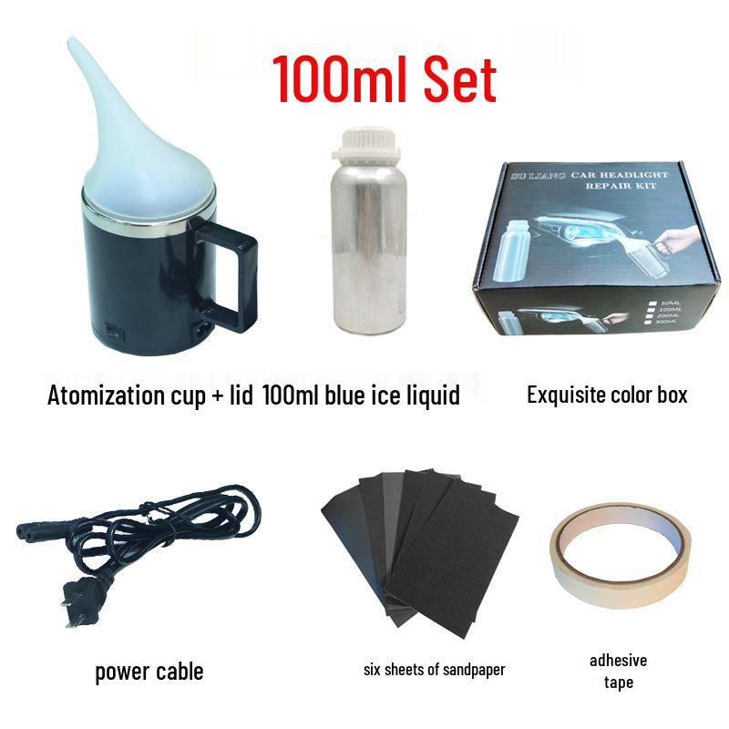 Набор для восстановления фар 90 г - Устраняет пожелтение, помутнение, царапины и трещины