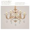 Современная европейская хрустальная металлическая люстра, роскошный светильник, классическая лампа, винтажный светильник для гостиной, столовой, спальни