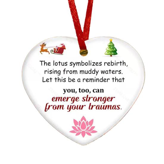 Memorial Christmas Ornaments Hug from Heaven Heart Shaped Christmas Tree Ornament