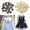 Miniature Accessories Clothing Sewing Buckle DIY Doll Clothes Metal Flower Buckles Mini Buttons