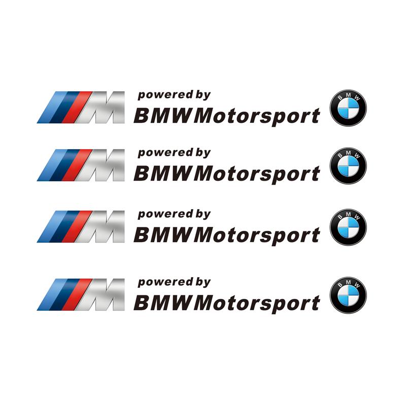 LLIT4 4Pcs Car Logo Decorate Body Stickers For BMW Performance F30 X6 G05 F40 F10 X3 E90 F20 E46 E60 E70 E39 G20 E36 E87 X7 E92 E91 X1