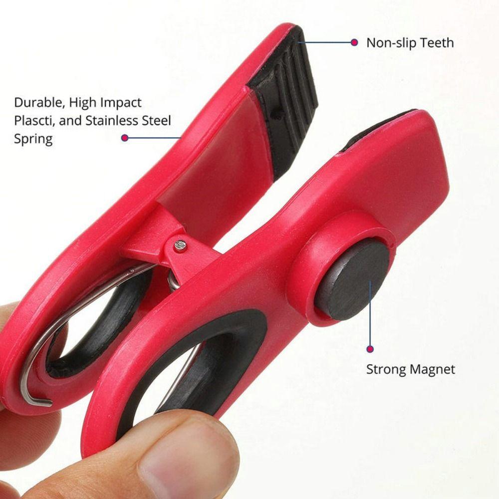Strong Magnet Memo Note Magnet Clip Moisture-proof Food Sealing Clip Kitchen Gadget