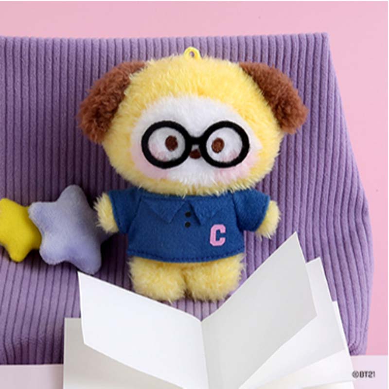 BTS BT21 Официальный брелок для куклы Minini Preppy