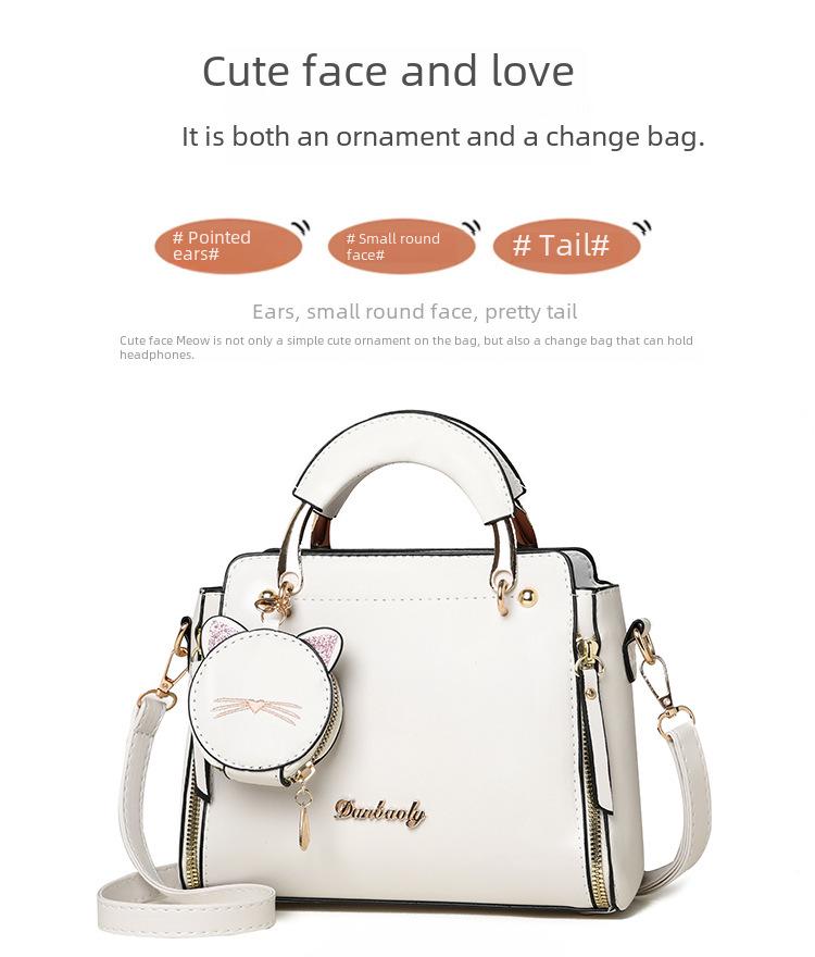 «Универсальная женская сумка через плечо 2023 года: Простая, симпатичная, однотонная сумка-мессенджер.