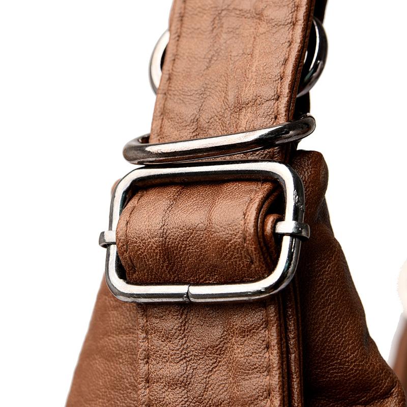 Женская сумка Роскошная дизайнерская сумка Сплошной цвет Сумка-мессенджер Большая вместительная повседневная женская сумка через плечо Кожаная большая сумка с заклепками