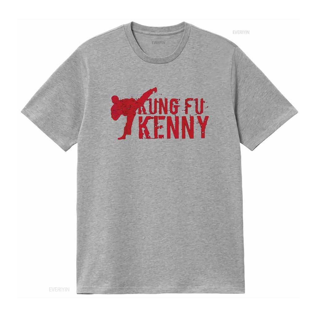 kung fu kenny T shirt vintage Washed streetwear fashion homme Stylish Slightly Breathable graphic designer clothes Casual
