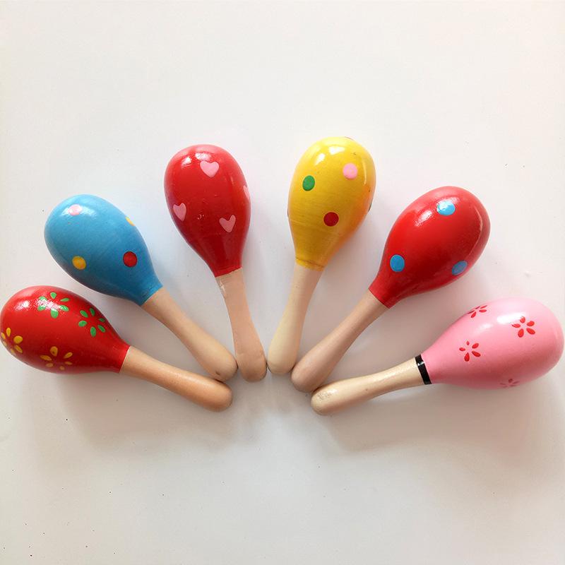 Wooden Maracas: Children's Early Education Percussion Instruments for School and Home