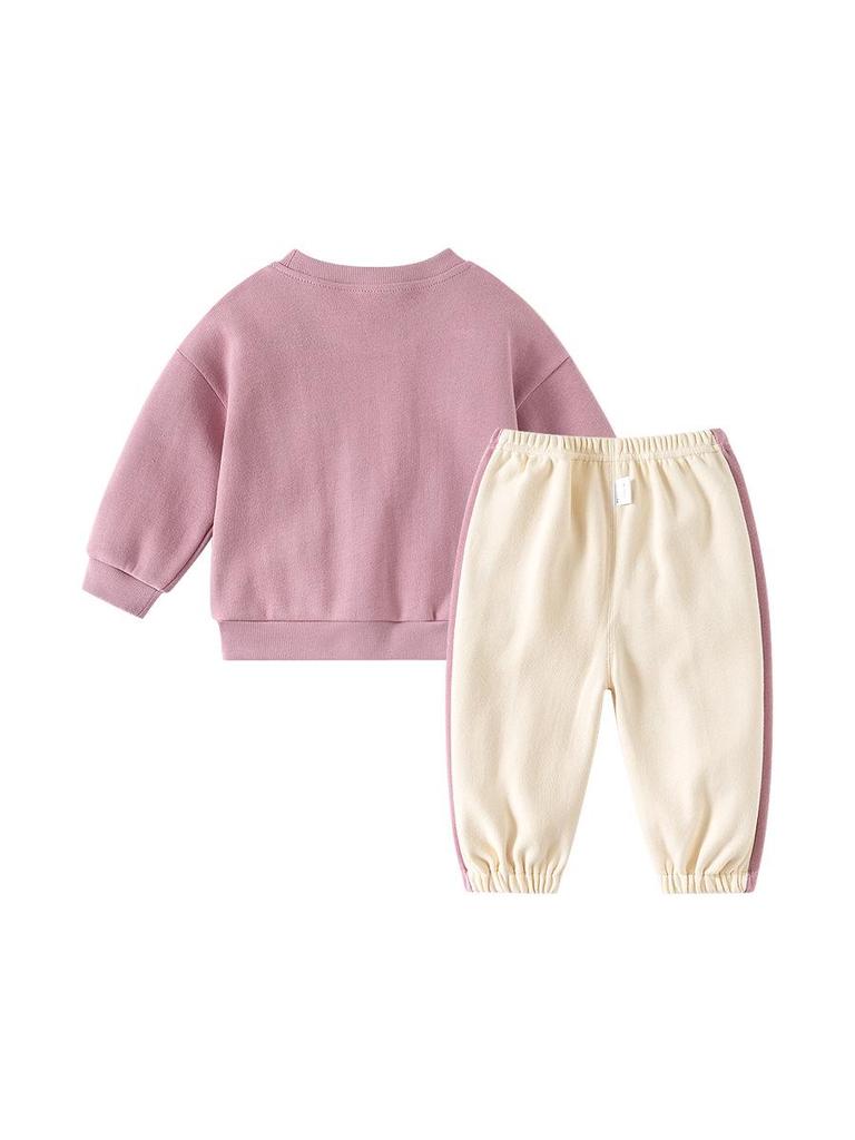 Мультяшный спортивный костюм для девочек - Весенне-осенний костюм-двойка для малышей