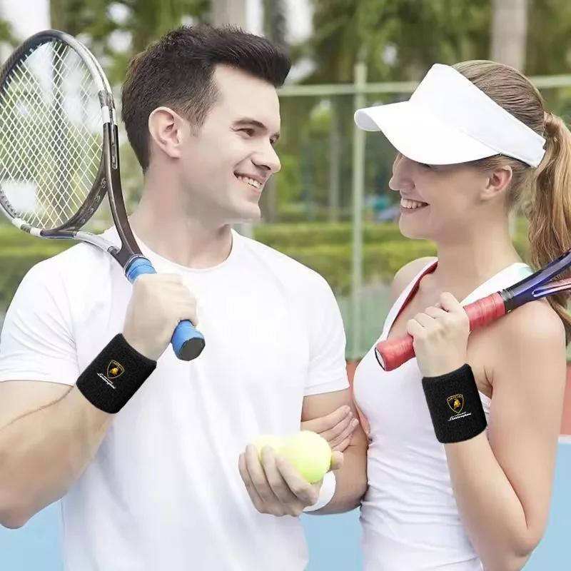 Car Lamborghini Sports Headband Wristband Ball Embroidery Stretch Boys Sticker for Working Out Quick Drying Wrist Sweat Bands HH69