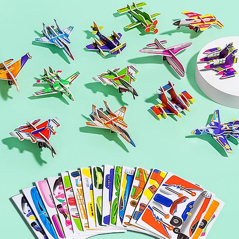 3D Puzzle For Kids Toys 25Pcs Educational 3D Cartoon Puzzle 3D Jigsaw Puzzle Cartoon Art Crafts Gifts For Boys Girls