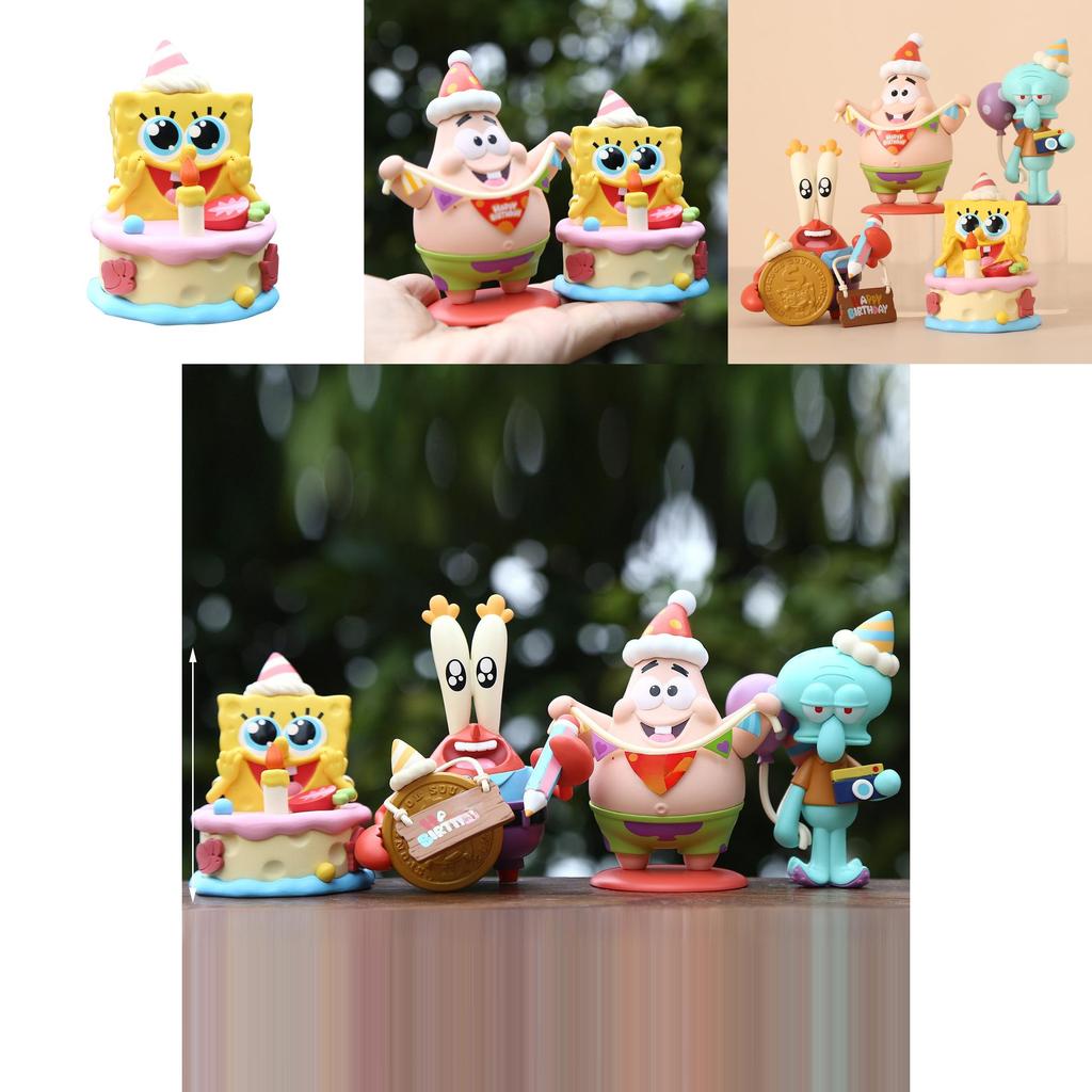 Spongebob Squarepants Pvc Toy Model For Kids Gift And Creative Play