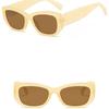 Women's Sunglasses Simple Box Sunscreen UV Sunglasses Retro Plain Sunglasses.