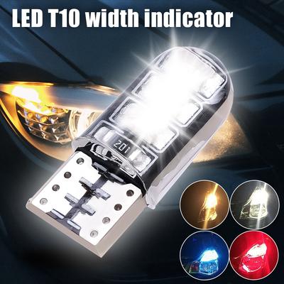 T10 2835 6SMD светодиодный широкий свет для салона автомобиля, чтение номерного знака, сигнальные огни, универсальная лампа багажника, постоянный ток 12 В, 5 Вт