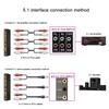 HDMI Аудио Аналоговый Объемный Звук Аудио Звук HD Мультимедиа Цифровой Звук Извлекатель Конвертер для Дома и Извлекатель, Декодер, 5.1-канальный Декодер,