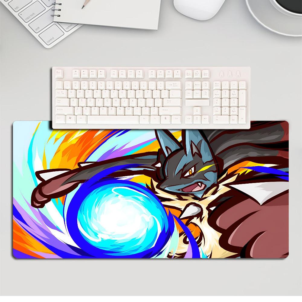 Anime P-Pokémon Mousepad Large Gaming Mouse Pad LockEdge Thickened Computer Keyboard Table Desk Mat
