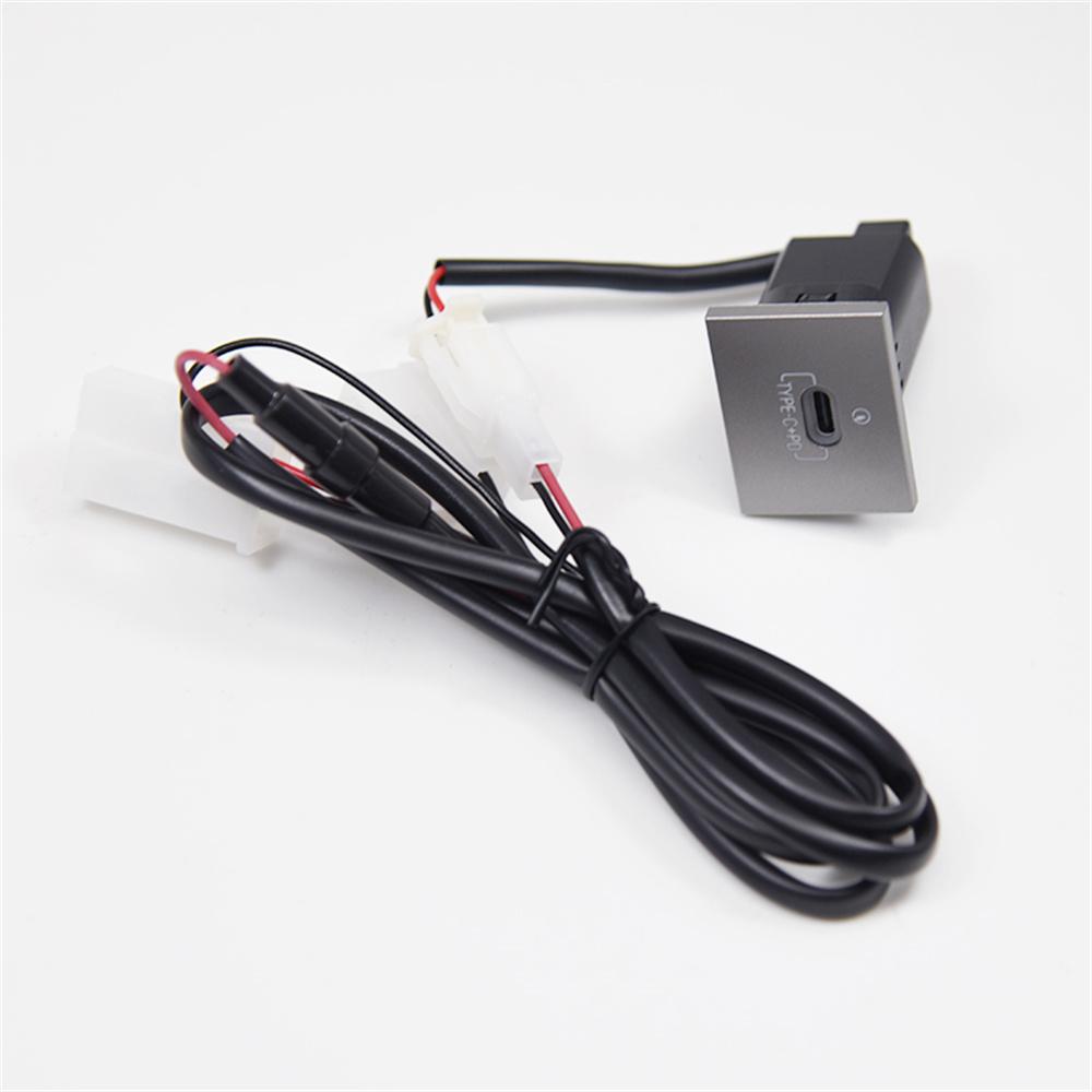 USB-C PD Port Car Charger Socket Charging Power Adapter For Ford Focus MK2 05-09