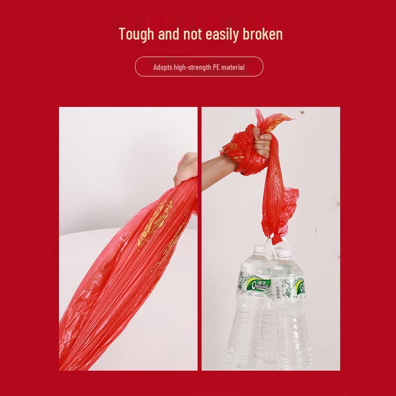 Одноразовая круглая красная новогодняя скатерть Homeglen