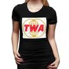 Винтажная футболка TWA Airlines с логотипом для женщин, с круглым вырезом, уличная одежда, женские футболки с коротким рукавом, летняя одежда, топы
