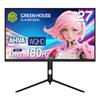 Green House 27 Inch Gaming Monitor 180Hz 1ms WQHD 3 Year Warranty Lifting Function Compatible Black Adaptive-Sync GH-ELCG27WB-BK