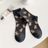 Boneless Socks for Women In Autumn and Winter, Cute Little Bear Mid-calf Socks, Trendy Long Calf Socks for Women