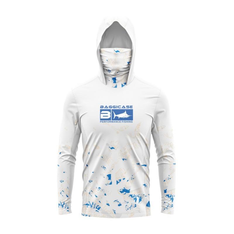 AAGGICASE Fishing Shirt UPF 50 Quick Dry Breathable Hooded With Face Cover
