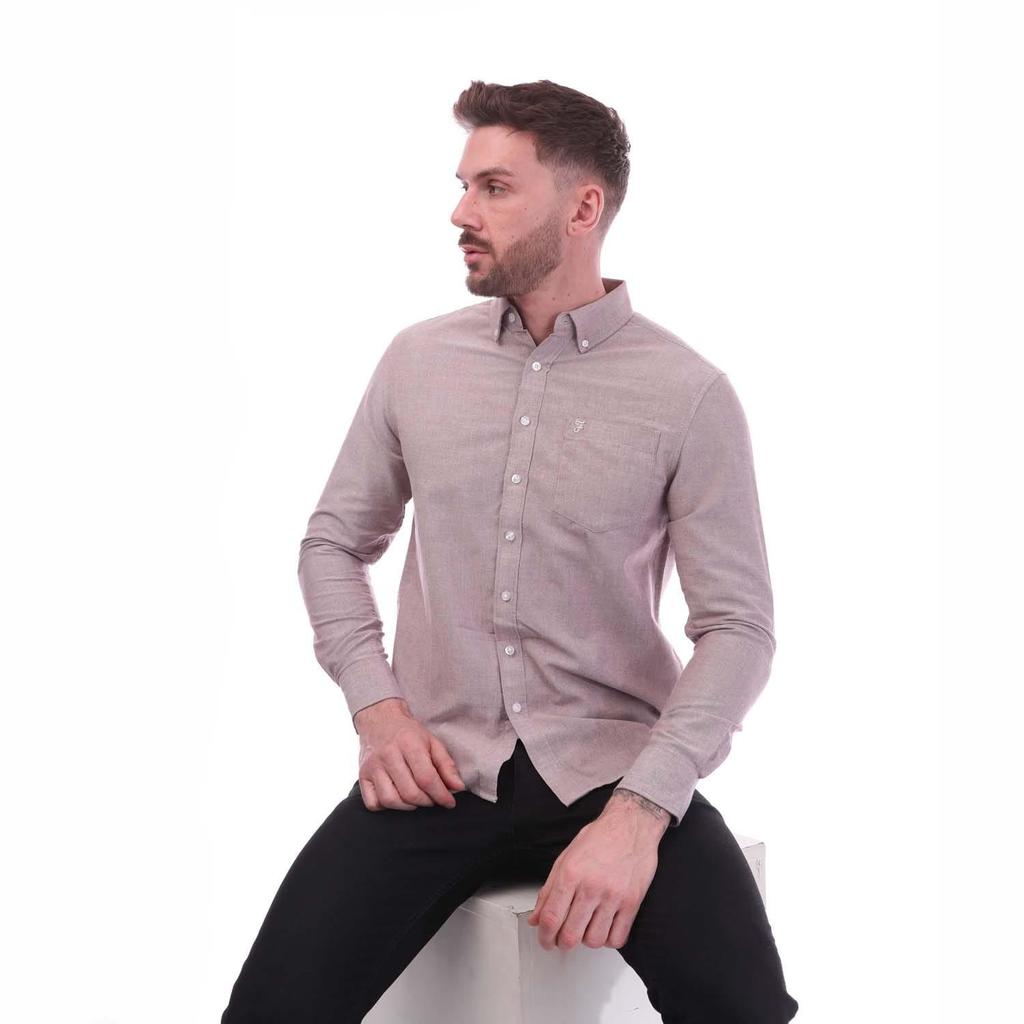 Farah Mens Drayton Oxford Modern Shirt