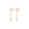Dior Long Pendant Metal Earrings Women earrings Rose-Gold E2326WOMMTD15P