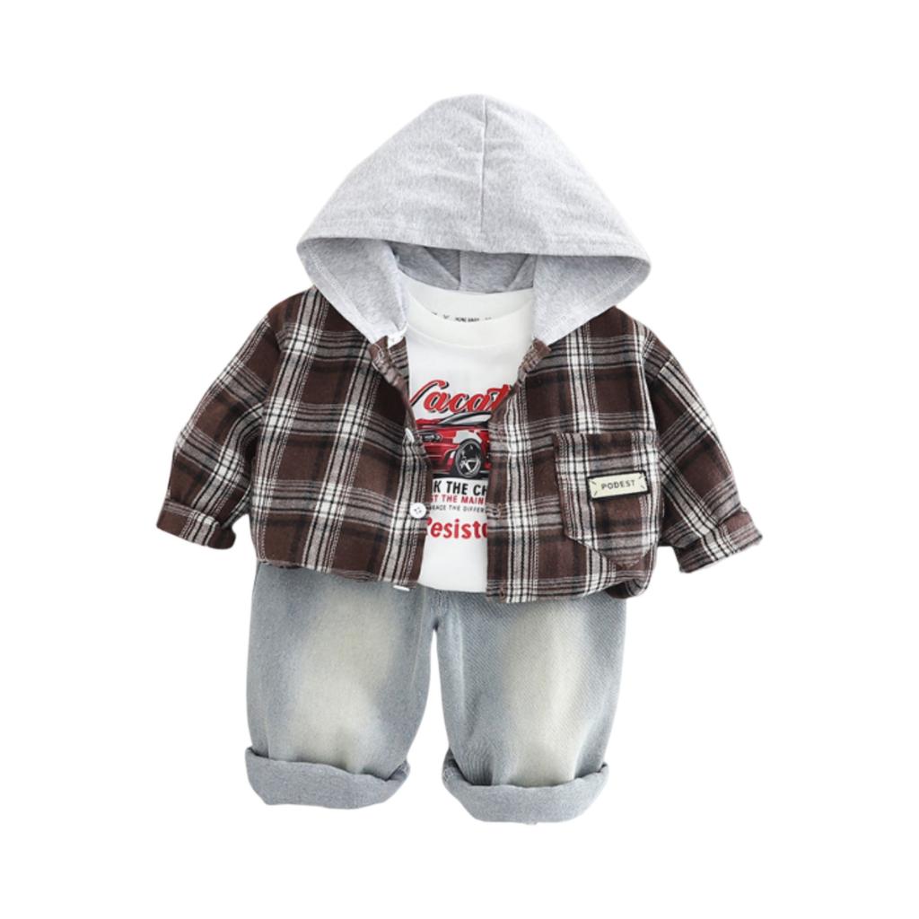 Детский повседневный комплект с длинным рукавом, удобные наряды для повседневной носки