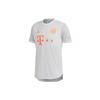 Fc Bayern Letter Print Short Sleeve Football Shirt 20-21 Season Player Version Men Tops Grey FR4021