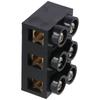 Terminal Post 500V Terminal Block Dual Row 3 Positions Screw Electric Barrier Strip Black 60A Electrical Engineering