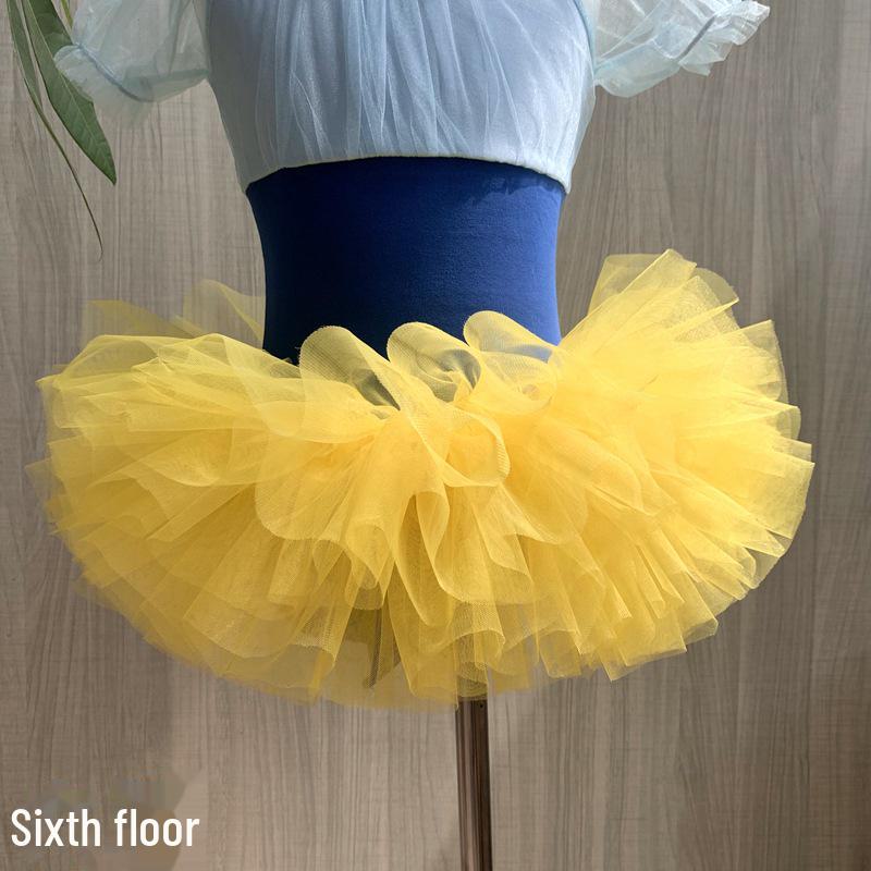 Детская юбка для танцев из шести слоев - мягкая фатиновая пачка принцессы
