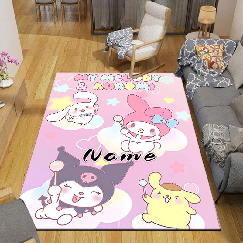 Custom 1Pc Cinnamoroll'S Starry Night Rug Office Carpet Indoor Outdoor Entrance Doormat Nonslip Soft And Comfortable Living Room D2915295